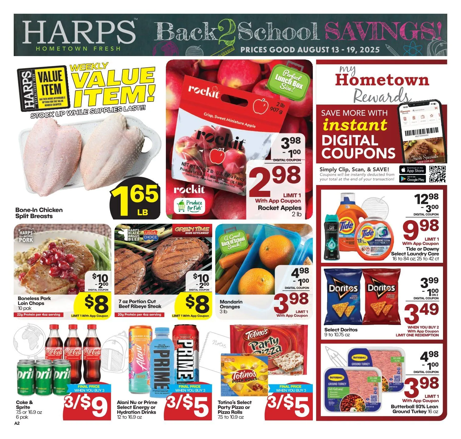 Weekly ad Harps Foods Sales from August 13 to August 19 2025 - Page