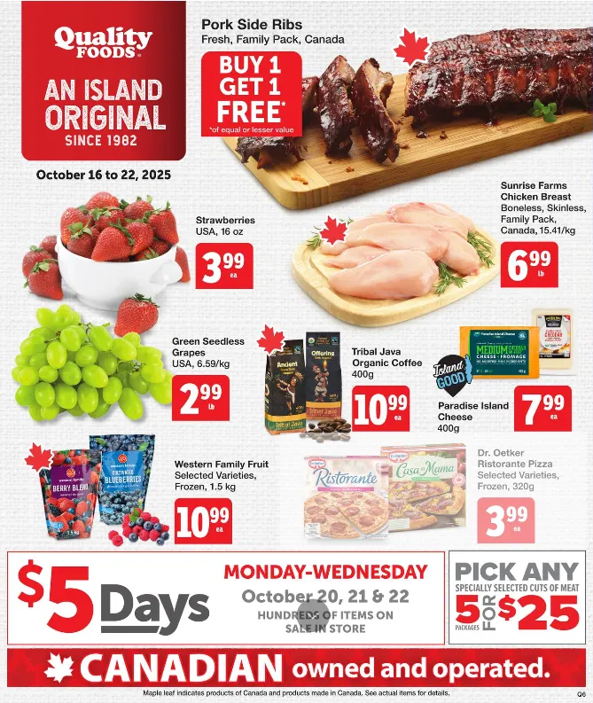 Quality Foods Sales from October 16 to October 22 2025 - flyer page 