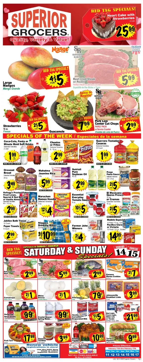 Weekly ad Superior Grocers Sales from February 11 to February 17 2026 - Page 