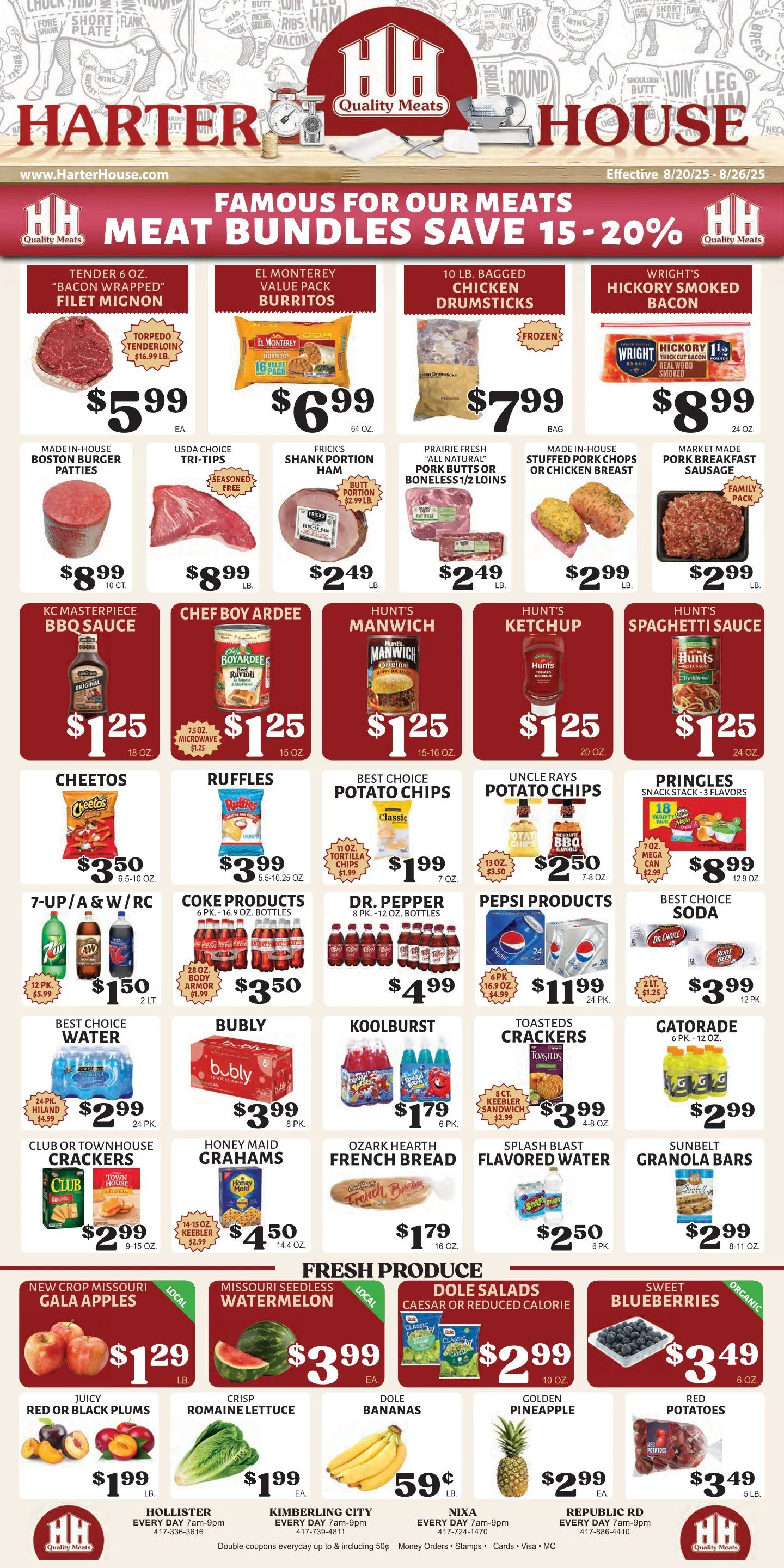 Weekly ad Harter House Sales from August 20 to August 26 2025 - Page 1