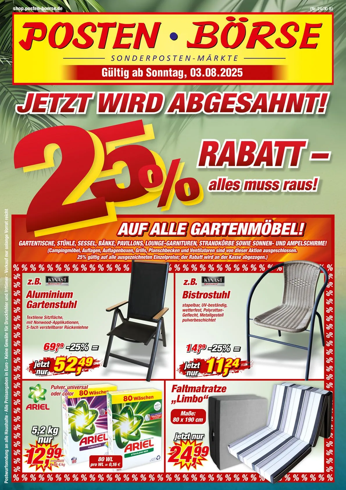 Posten Borse Prospekte  von 3. August bis 9. August 2025 - Prospekt seite 