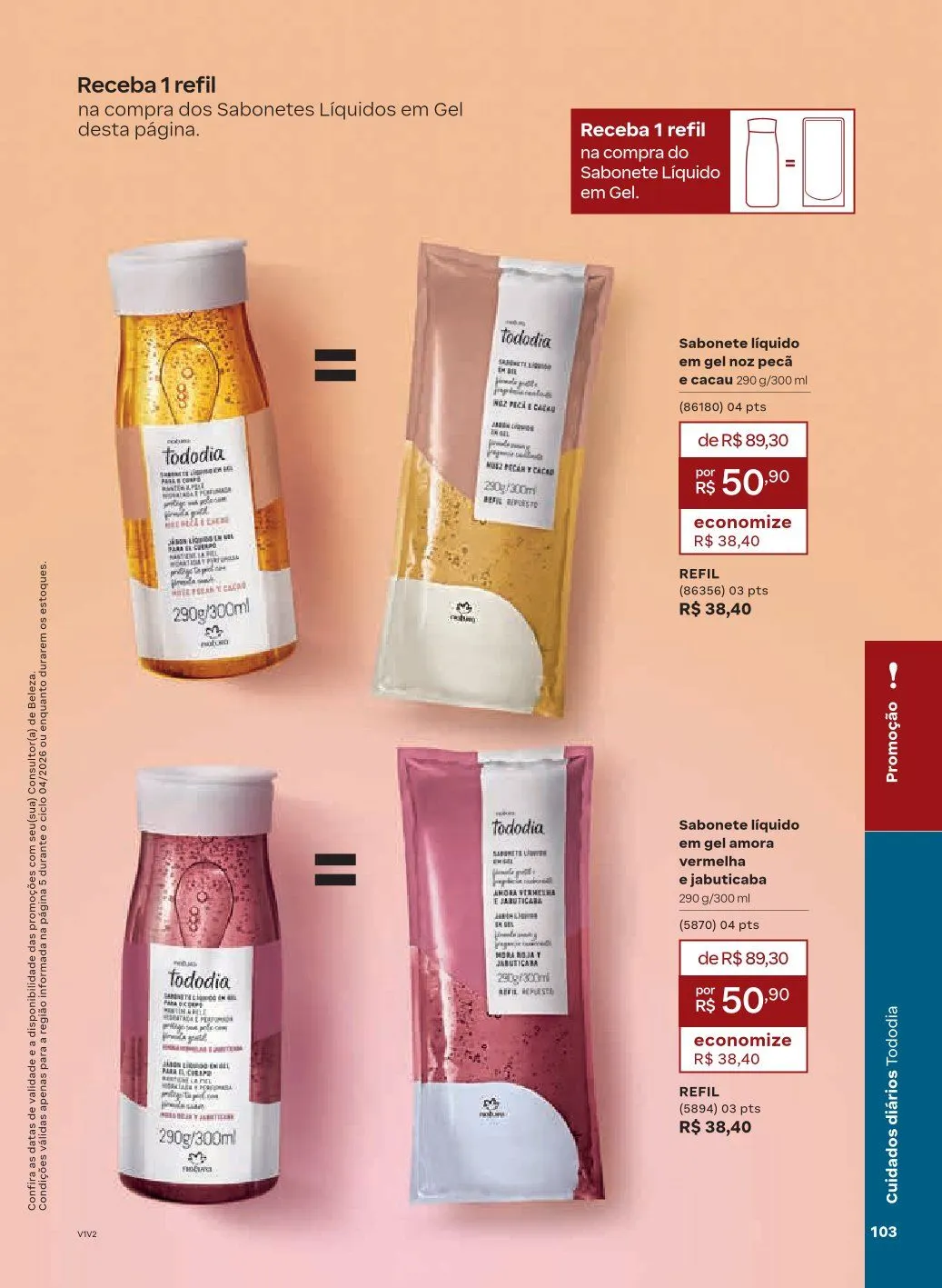 Encarte de NATURA 1 de abril até 30 de abril 2026 - Pagina 103