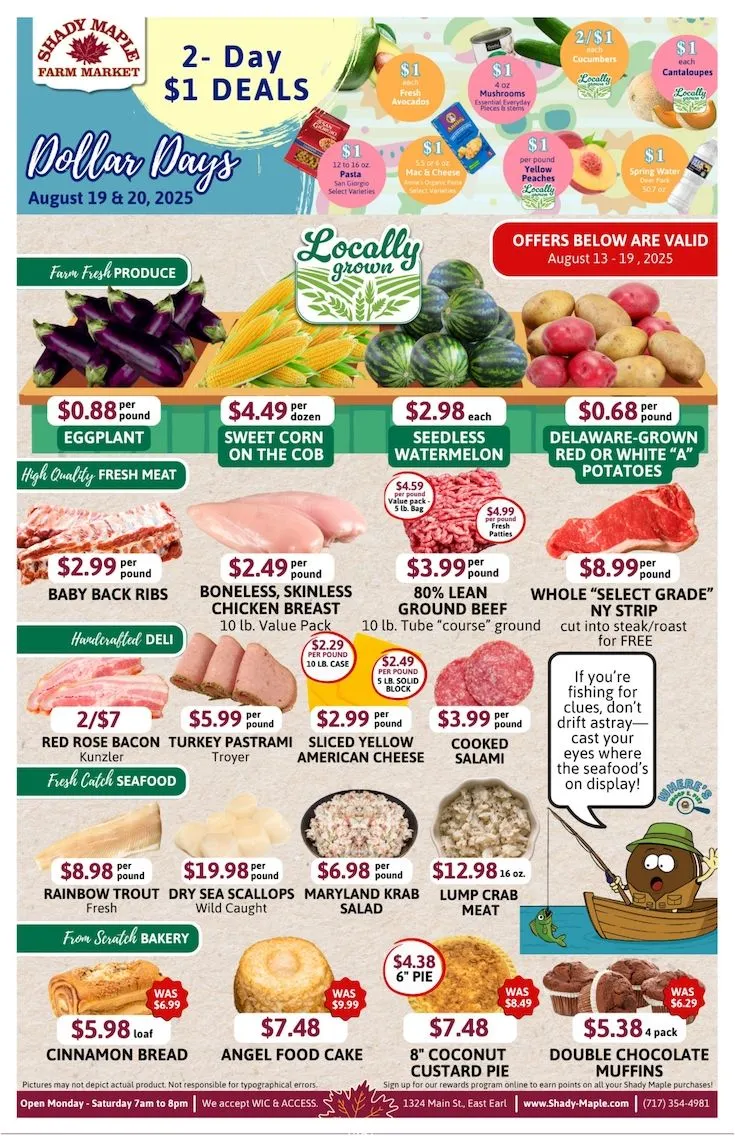 Weekly ad Shady Maple Sales from August 13 to August 19 2025 - Page 1