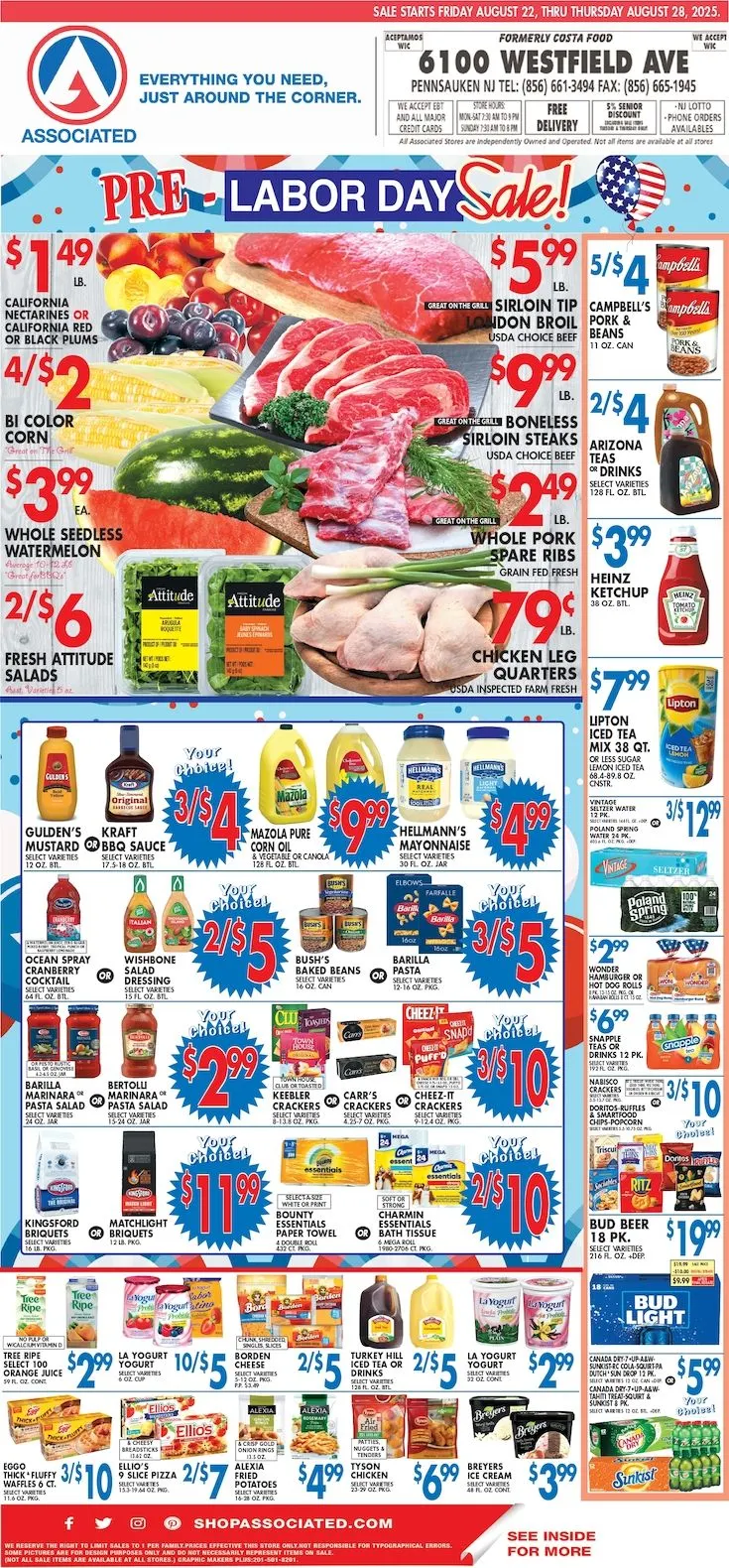 Weekly ad Associated Supermarkets Sales from August 22 to August 29 2025 - Page 
