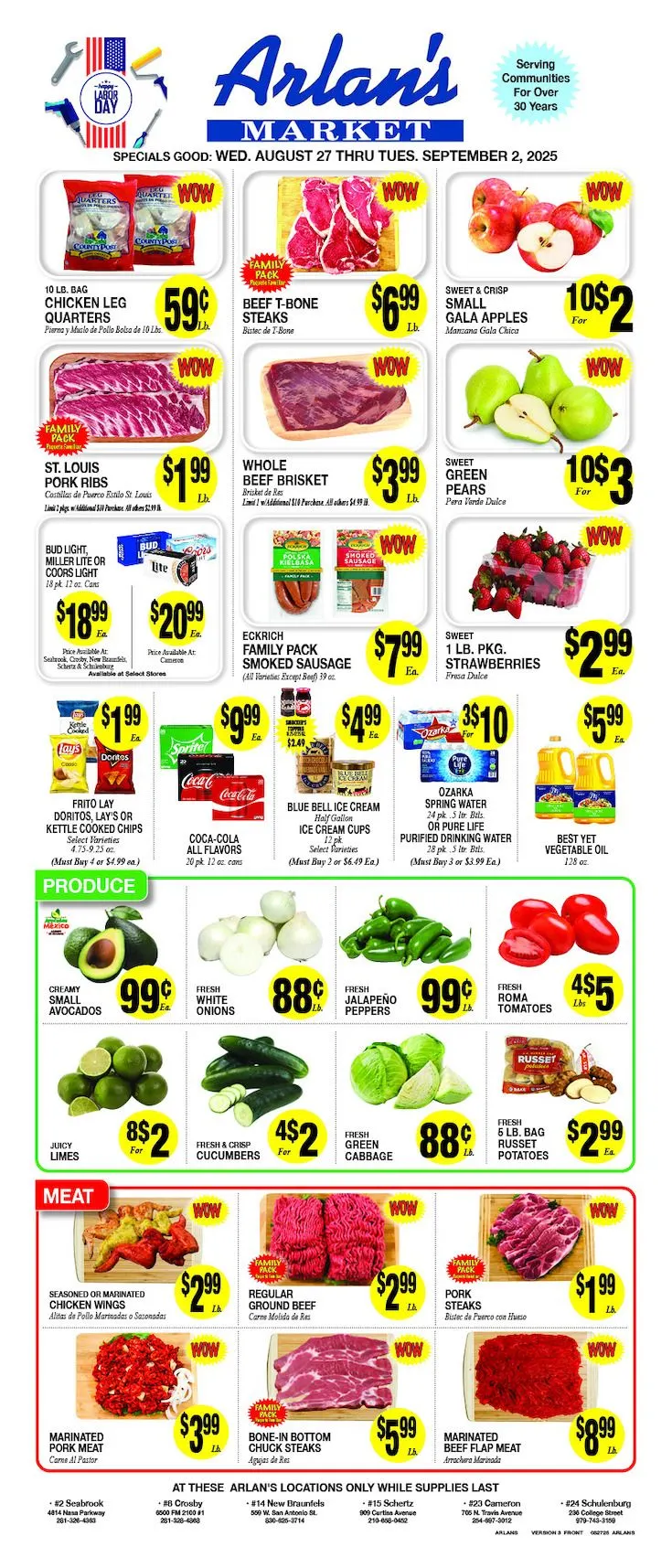 Weekly ad Arlan's Market Sales from August 27 to September 2 2025 - Page 