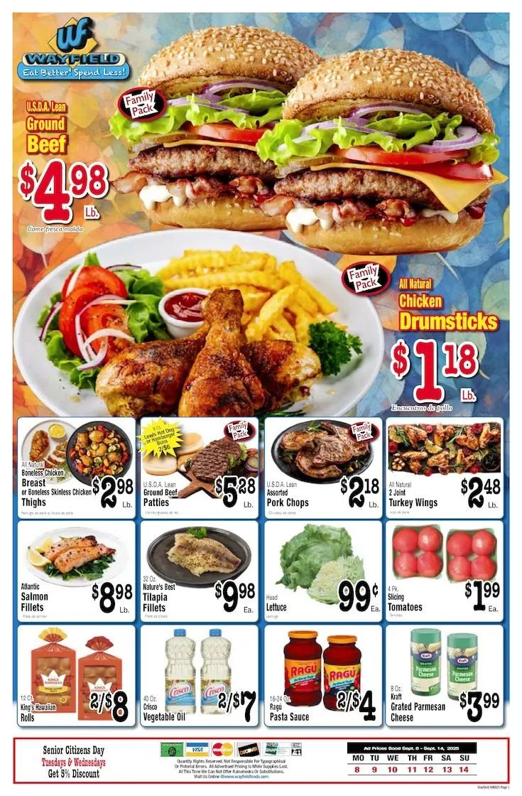 Weekly ad Wayfield  Sales from September 9 to September 14 2025 - Page 1