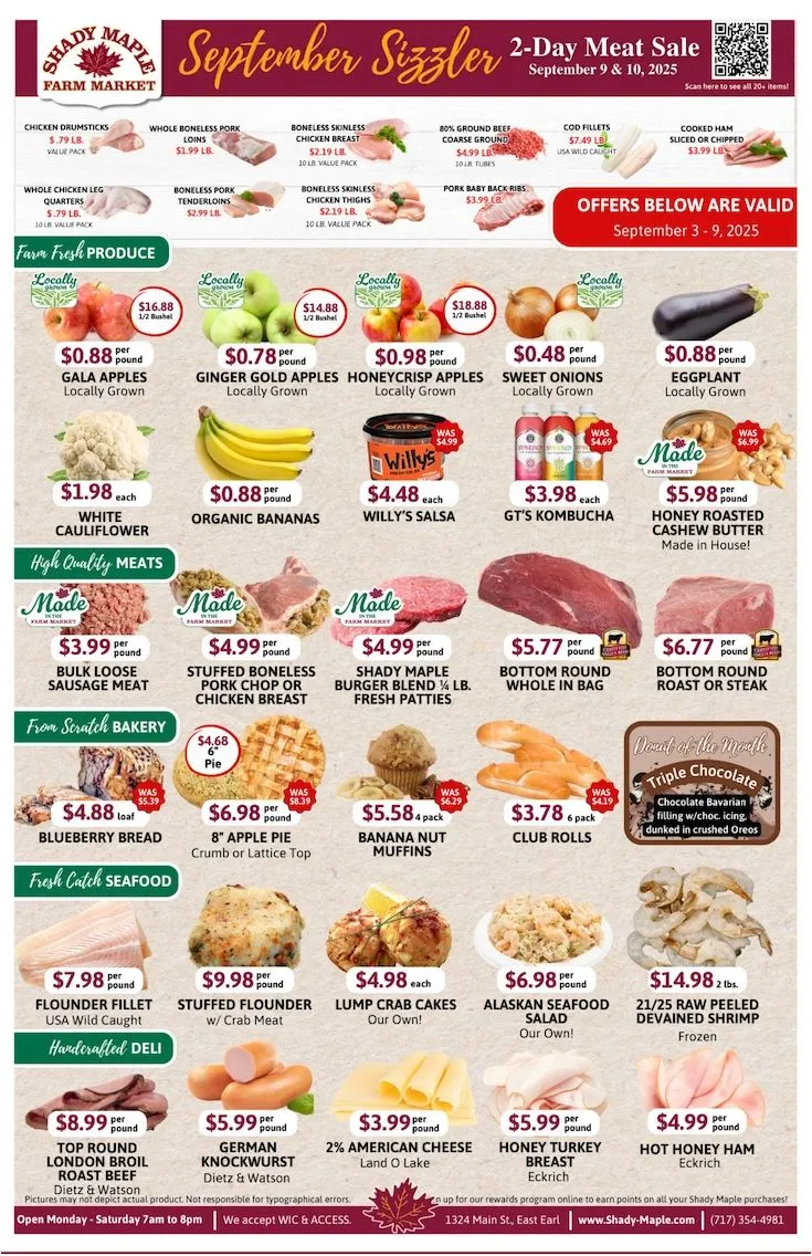 Weekly ad Shady Maple Sales from September 3 to September 9 2025 - Page 1