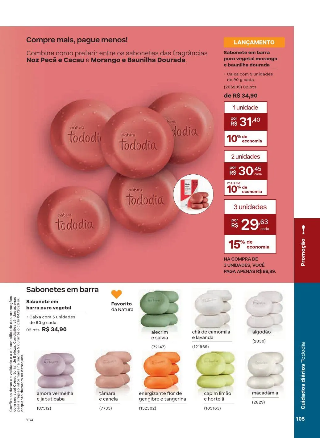 Encarte de NATURA 1 de abril até 30 de abril 2026 - Pagina 105