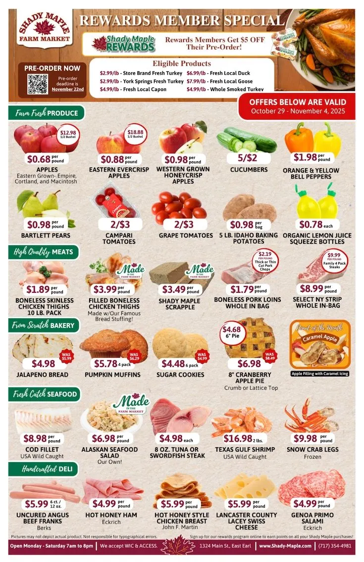 Weekly ad Shady Maple Sales from October 29 to November 4 2025 - Page 