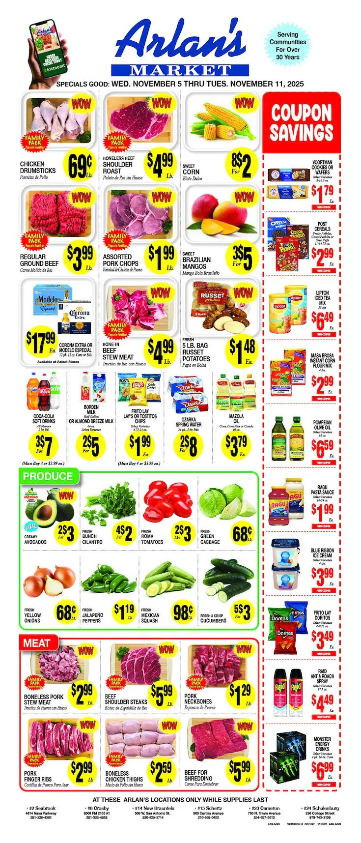 Weekly ad Arlan's Market Sales from November 5 to November 11 2025 - Page 1