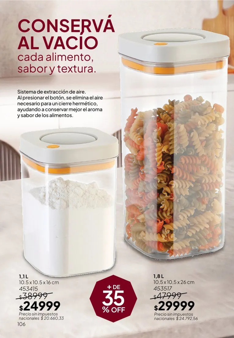 Ofertas de  Ofertas Tupperware  9 de junio al 30 de junio 2026 - Página 106 del catálogo