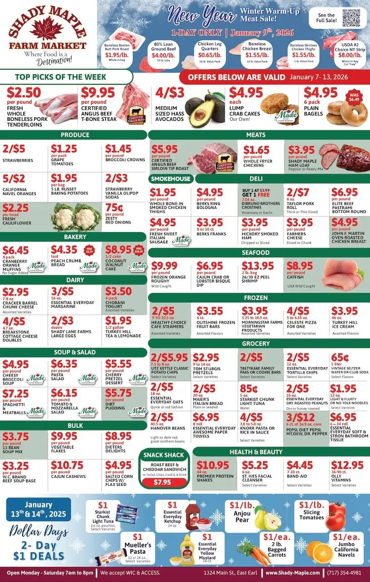 Weekly ad Shady Maple Ssles from January 7 to January 13 2026 - Page