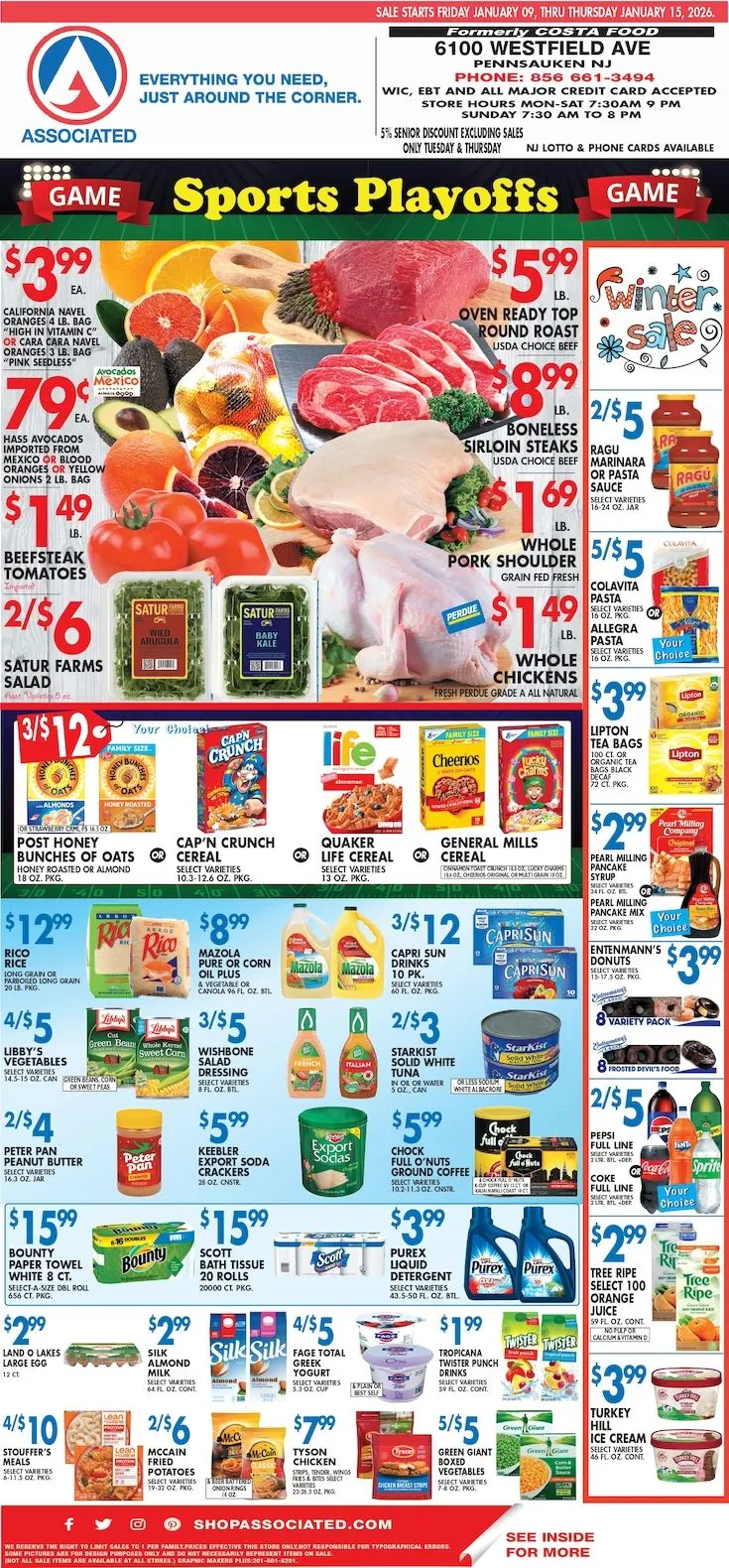 Weekly ad Associated Supermarkets Sales from January 9 to January 15 2026 - Page 