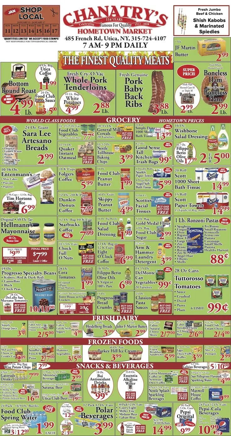 Weekly ad Chanatry's Hometown Market Sales from January 11 to January 17 2026 - Page 2