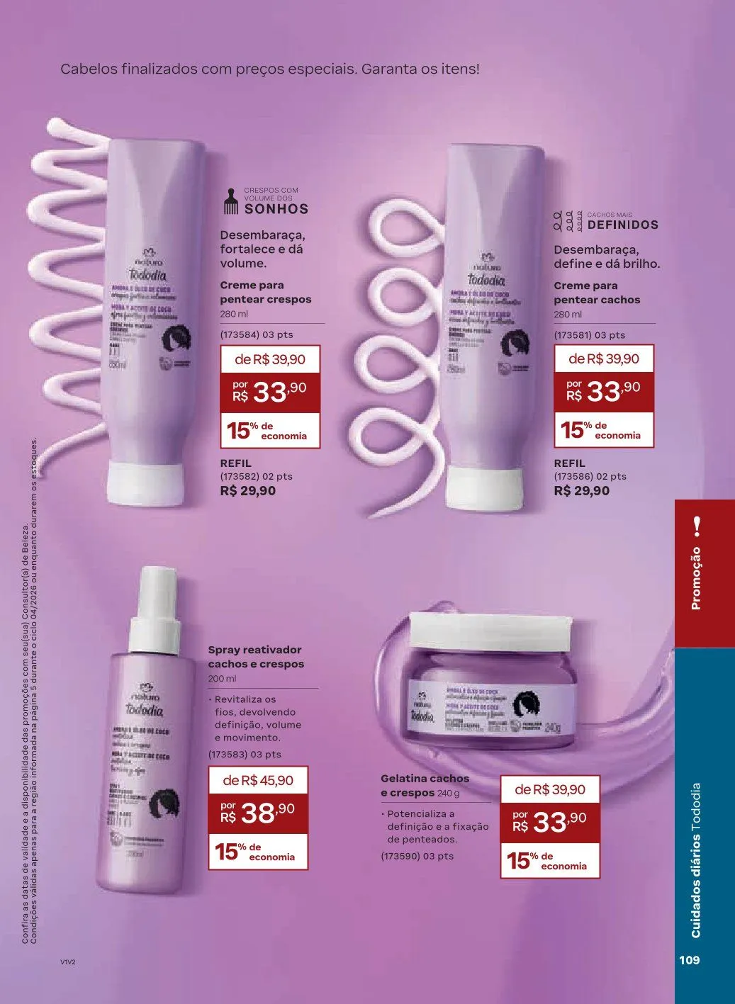 Encarte de NATURA 1 de abril até 30 de abril 2026 - Pagina 109