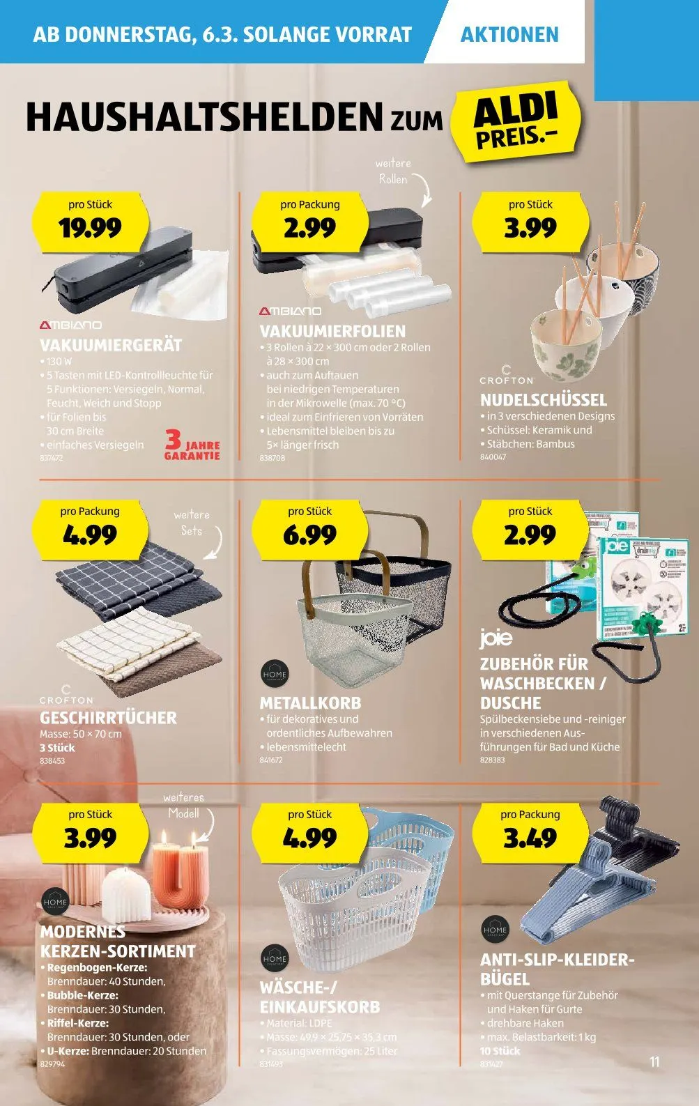 Aldi Prospekt von 6. März bis 12. März 2025 - Prospekt seite  11