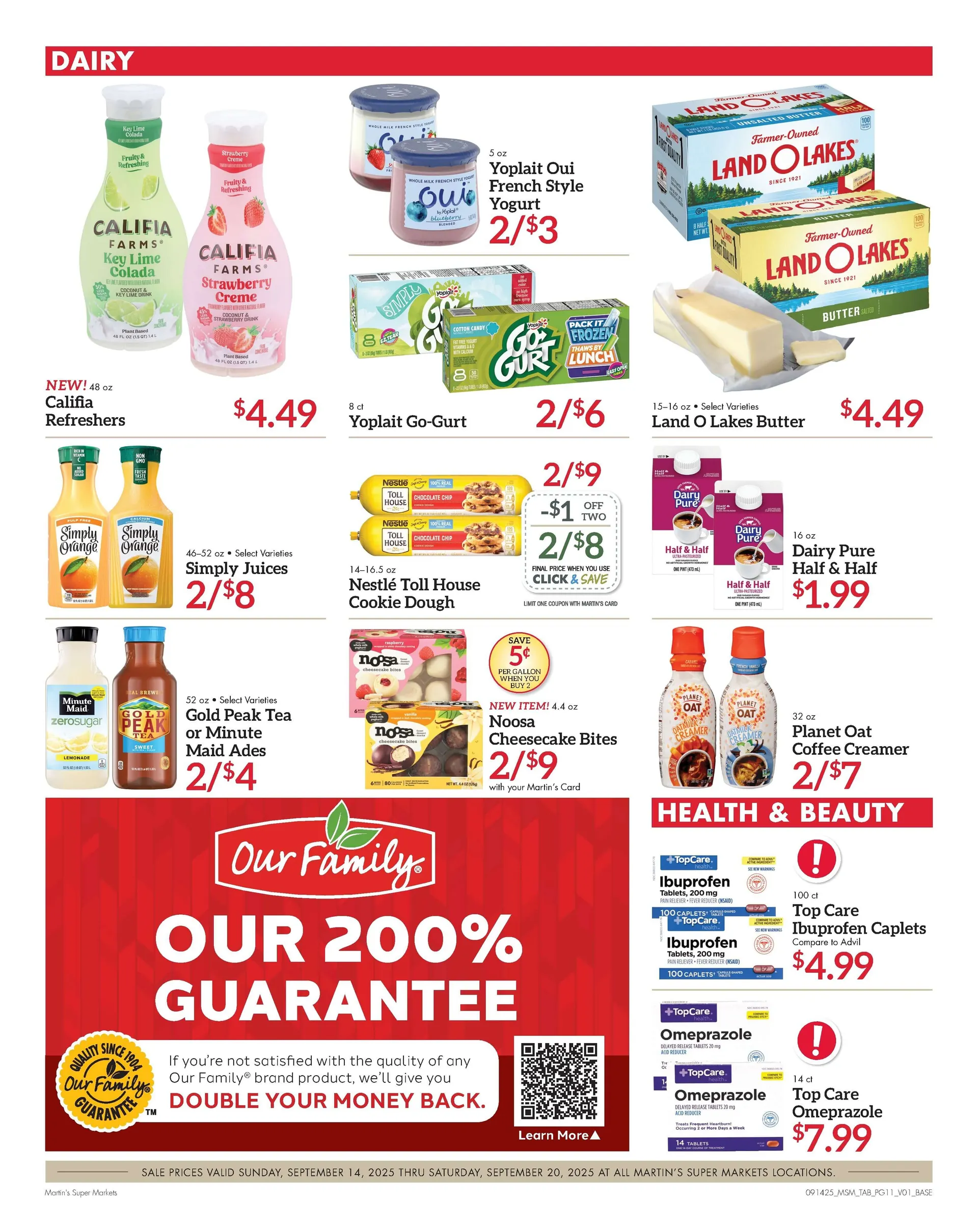 Weekly promotion Martin’s Sales spanning from September 14 to September 20 2025 - Page 11 for Catalogue 365