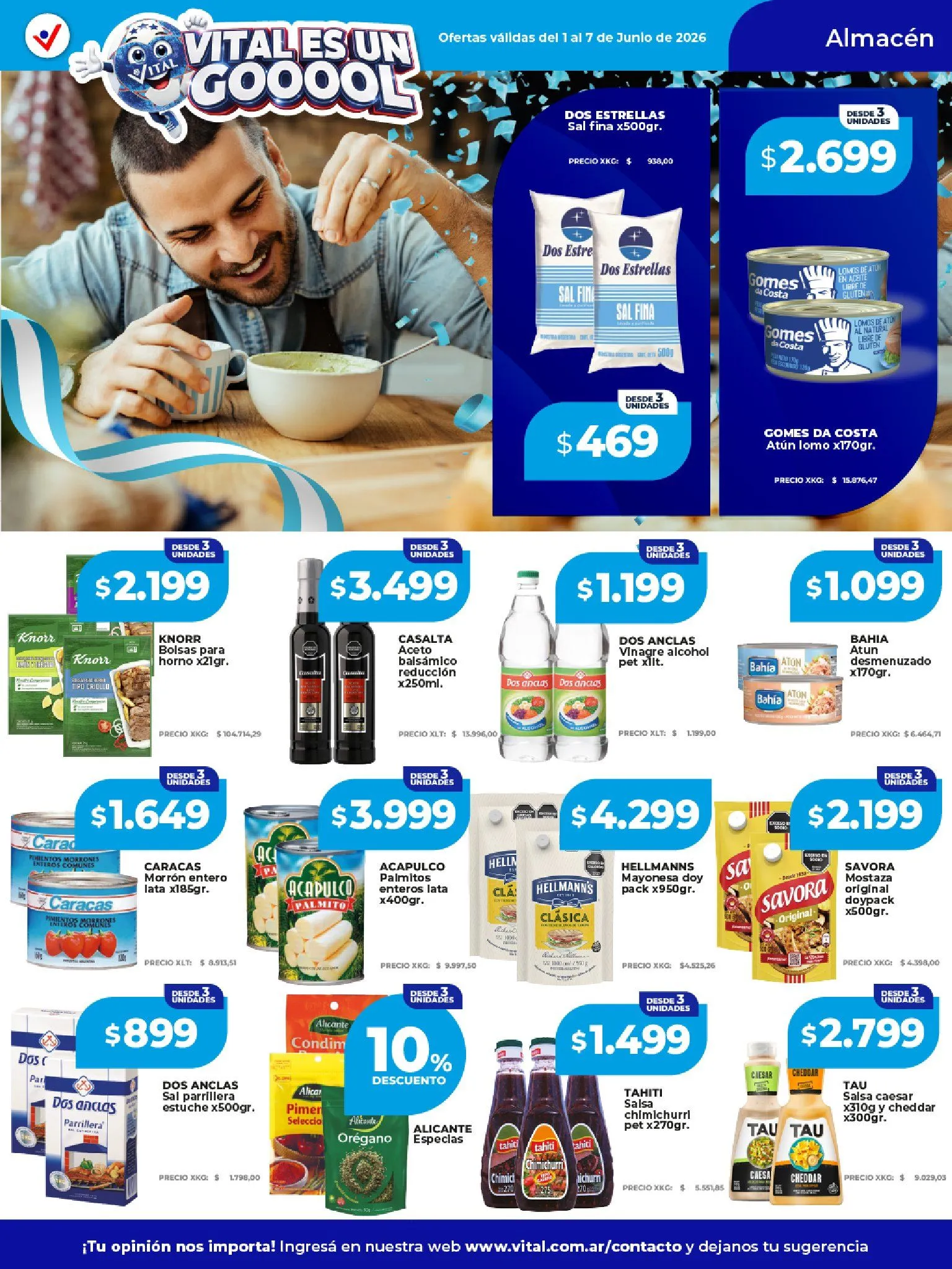 Ofertas de Vital Ofertas 1 de junio al 7 de junio 2026 - Página 11 del catálogo