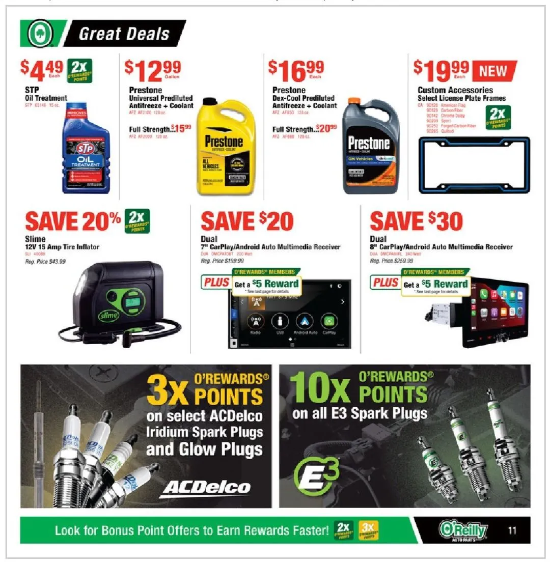 Weekly ad O'Reilly Auto Parts Deals from February 26 to March 25 2025 - Page 11