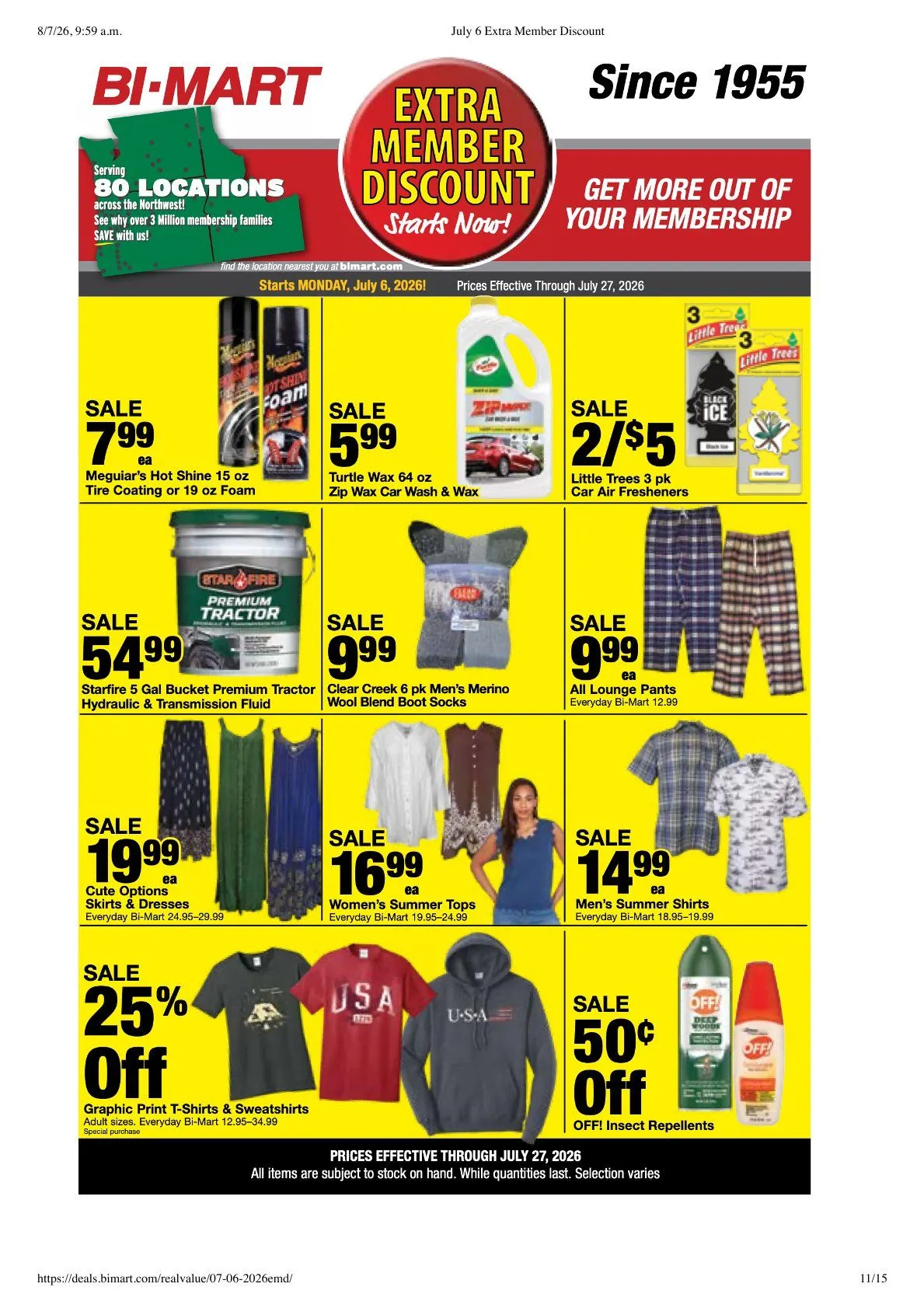 Weekly ad Bi-Mart Sales from July 6 to July 27 2026 - Page 11