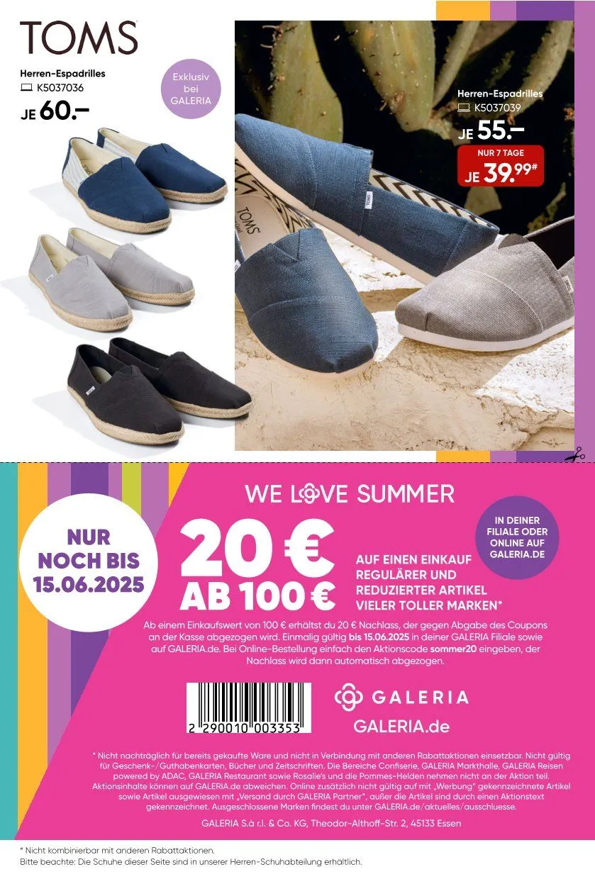 GALERIA Karstadt Kaufhof Prospekt von 12. Juni bis 17. Juni 2025 - Prospekt seite 27