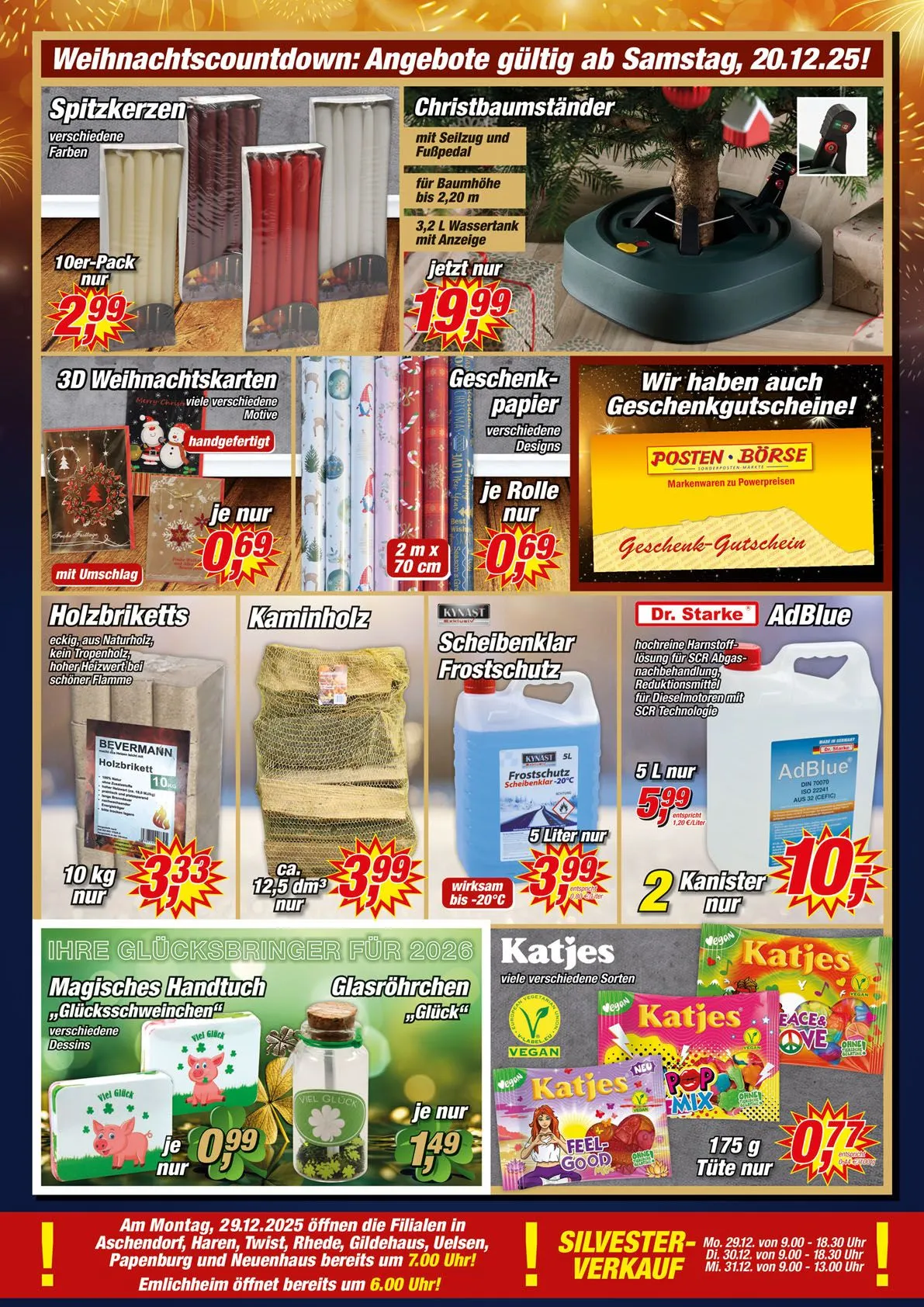  Posten Borse Angebote von 20. Dezember bis 29. Dezember 2025 - Prospekt seite 11