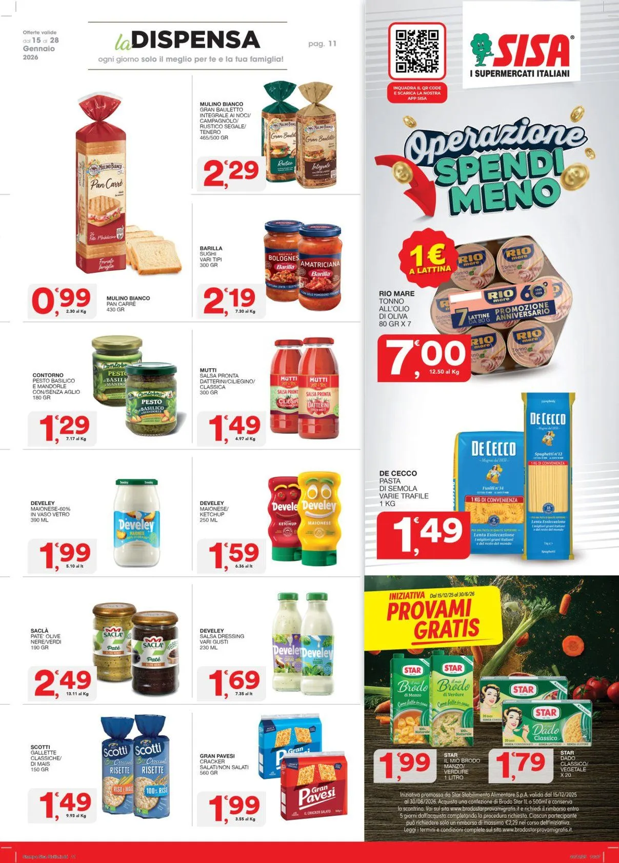 Volantini Sisa da 15 gennaio a 26 gennaio di 2026 - Pagina del volantino 11