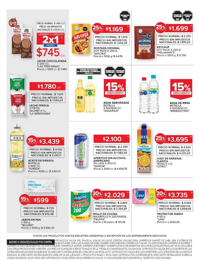 Ofertas de Ofertas Carrefour Market 15 de abril al 20 de abril 2026 - Página 11 del catálogo