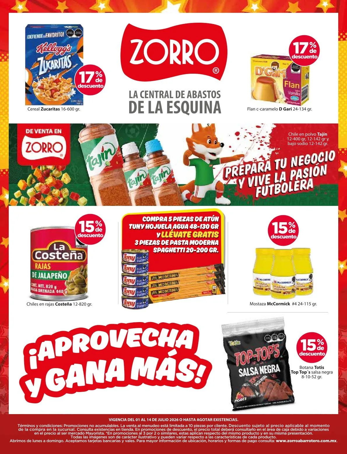 Catálogo de Zorro Ofertas 1 de julio al 14 de julio 2026 - Pagina 11