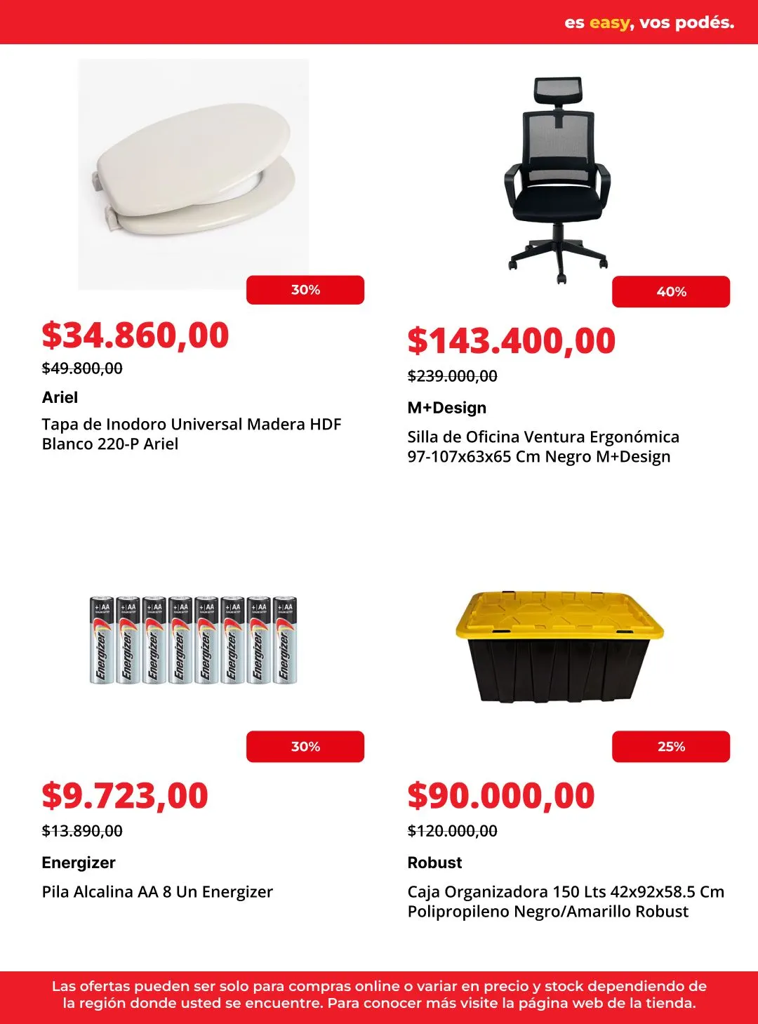 Ofertas de Easy Ofertas 7 de julio al 22 de julio 2026 - Página 10 del catálogo