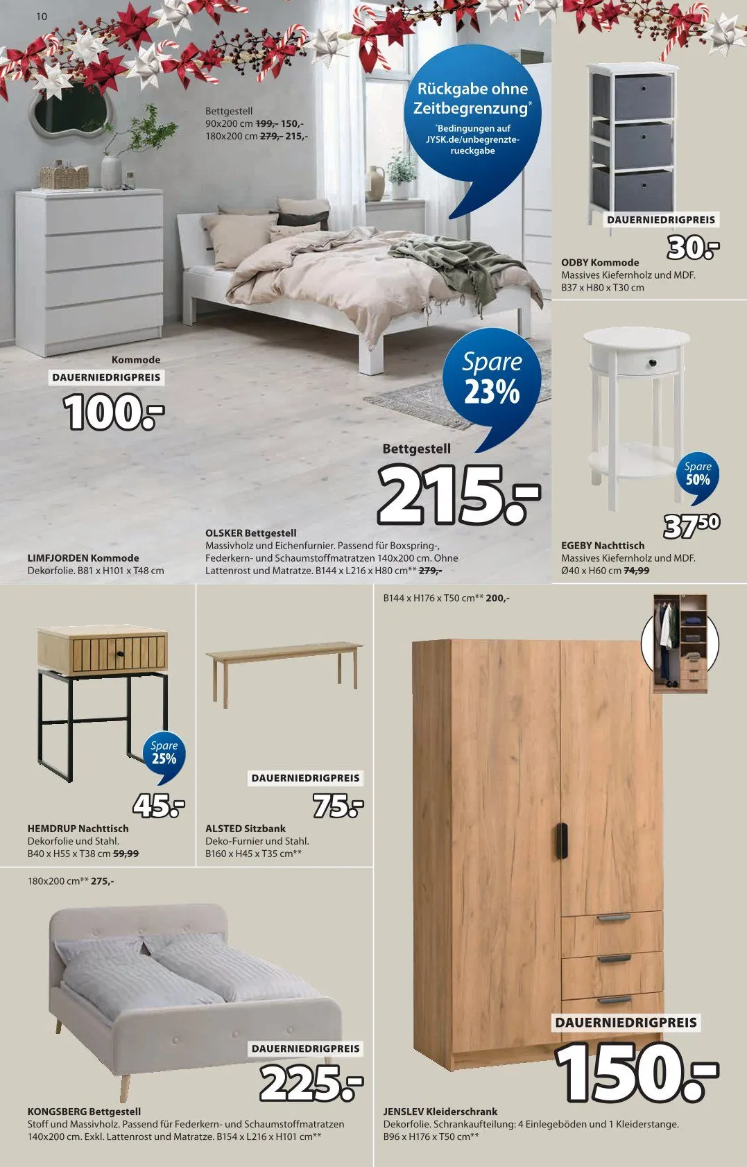 JYSK Angebote von 19. Oktober bis 29. November 2025 - Prospekt seite 10