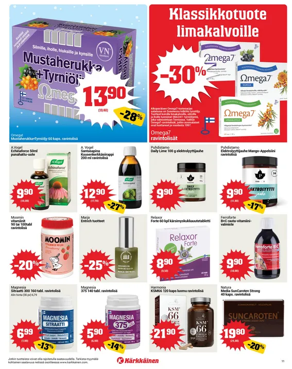 Kaupan Kärkkäinen uusimmat tarjoukset voimassa alkaen 4. helmikuuta - 17. helmikuuta 2026 - Tarjouslehti sivu 11