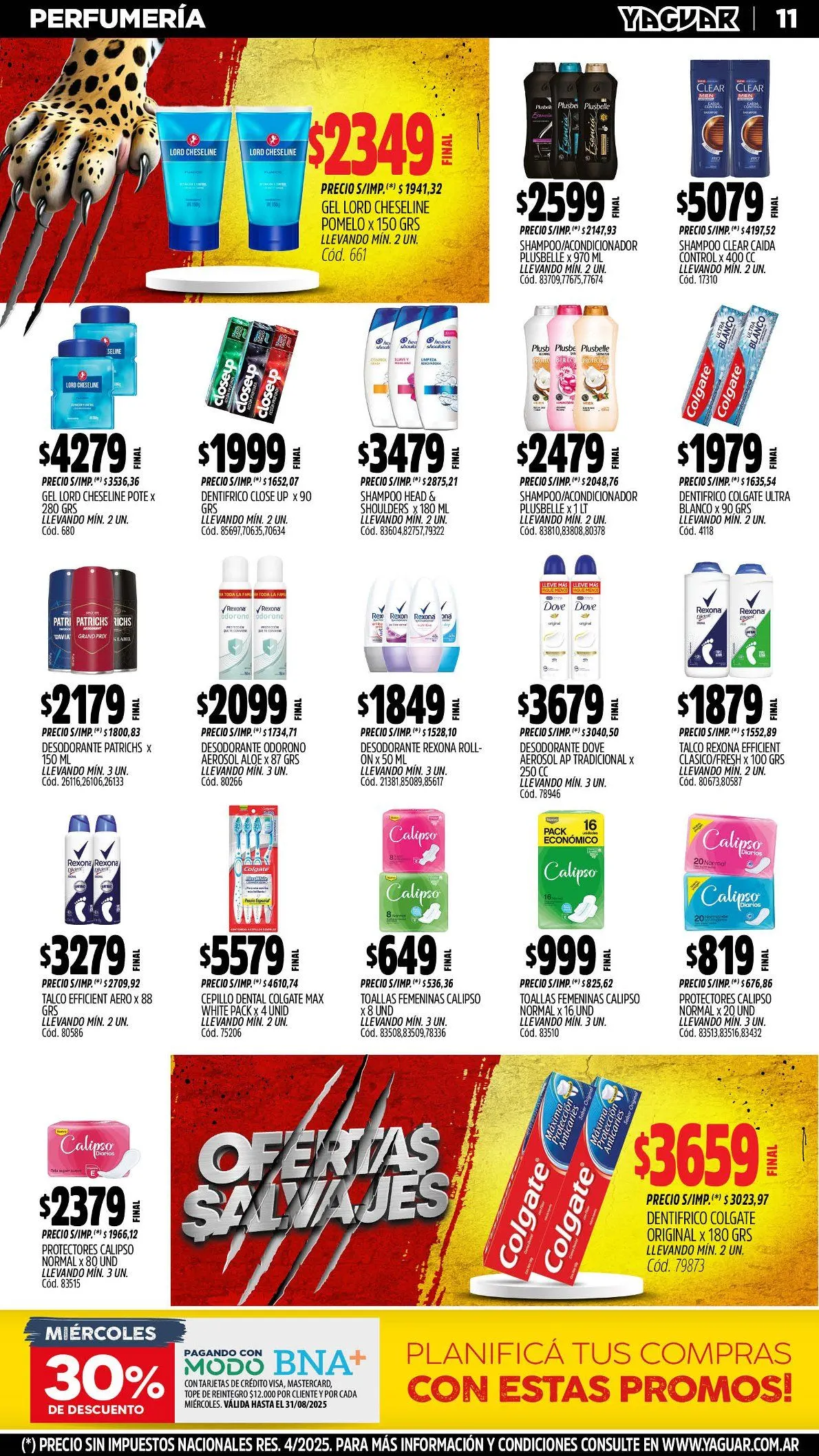 Ofertas de Ofertas Yaguar  4 de agosto al 10 de agosto 2025 - Página 11 del catálogo