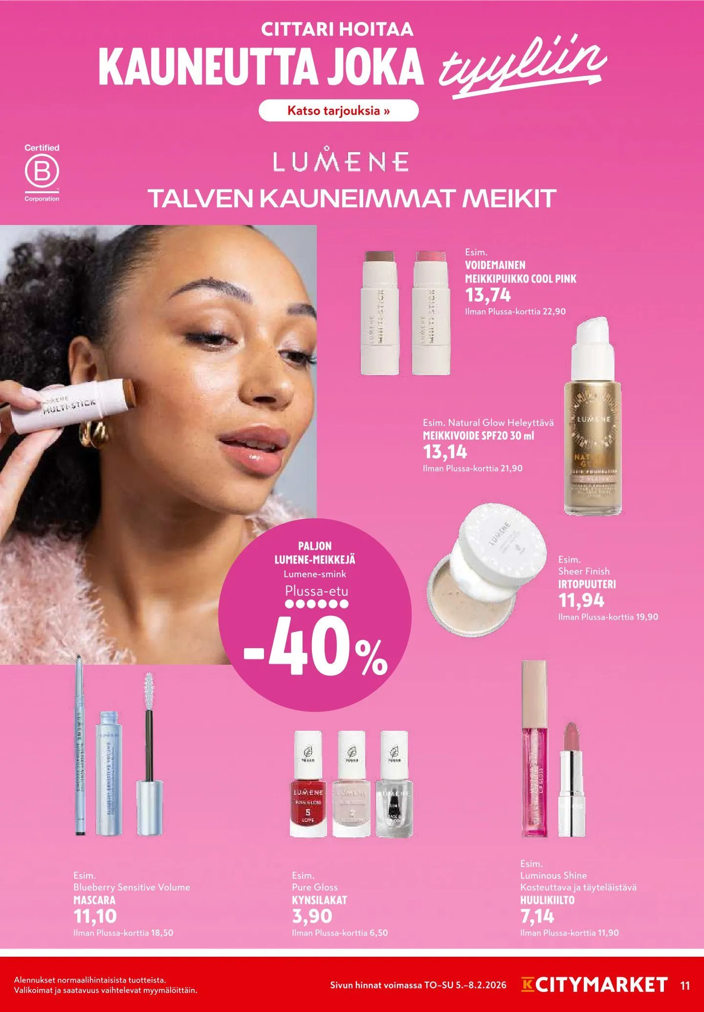 Kaupan K-Citymarket uusimmat tarjoukset voimassa alkaen 4. helmikuuta - 8. helmikuuta 2026 - Tarjouslehti sivu 11