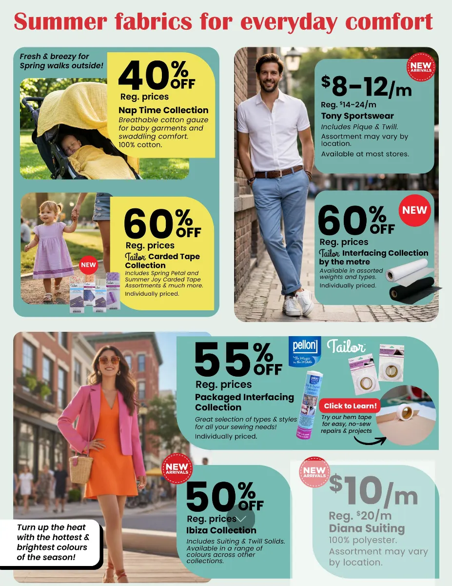 Fabricland Sales from April 1 to April 30 2026 - flyer page 11