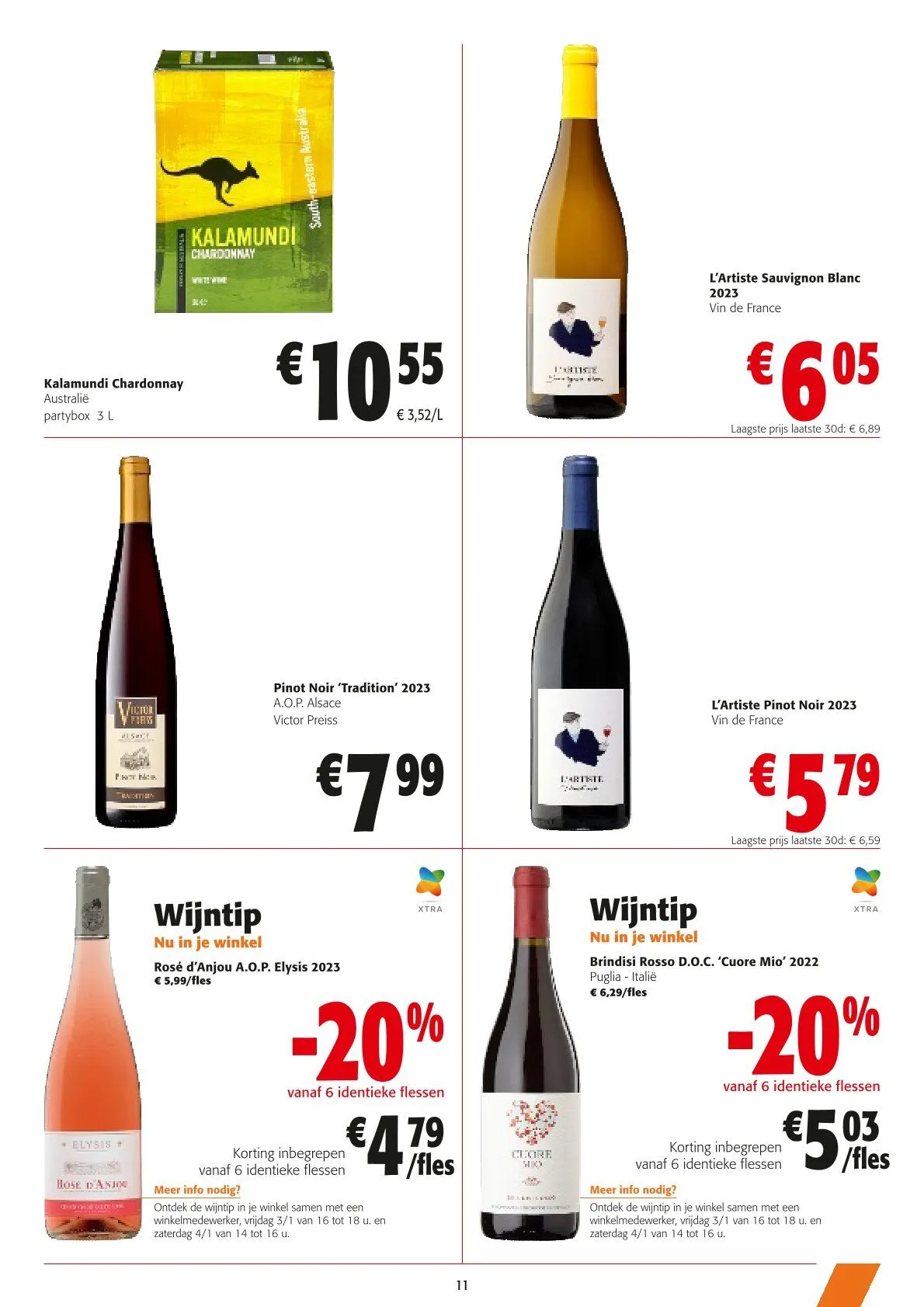 Speciale promoties van Colruyt van 2 januari tot 14 januari 2025 - folder pagina 11