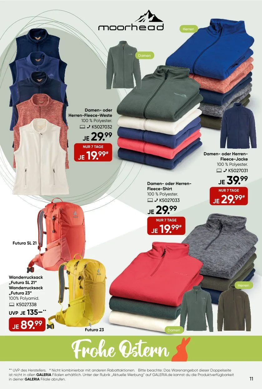 GALERIA Karstadt Kaufhof Prospekt von 3. April bis 8. April 2025 - Prospekt seite 11