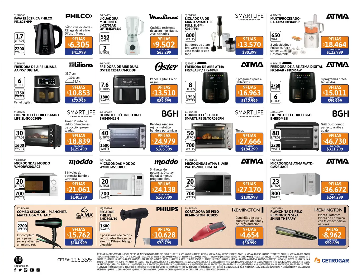 Ofertas de  Cetrogar Ofertas 1 de marzo al 31 de marzo 2026 - Página 11 del catálogo