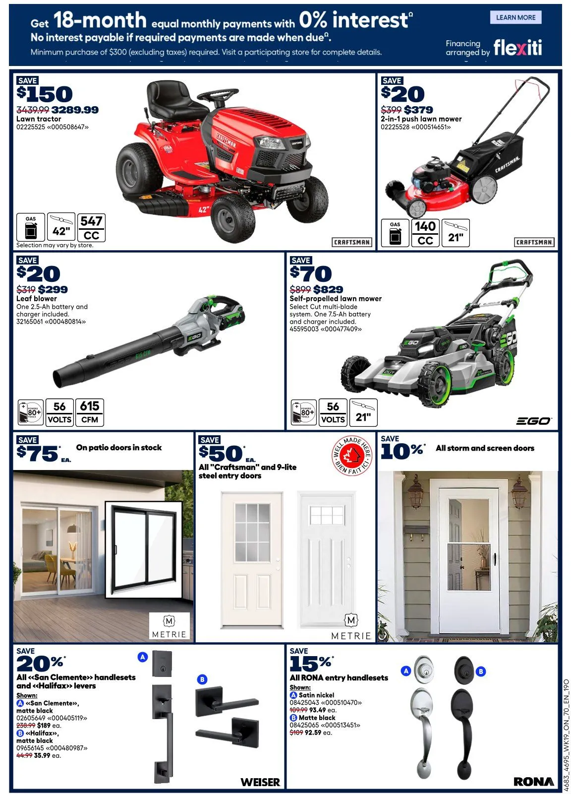 RONA Sales from June 4 to June 10 2026 - flyer page 11