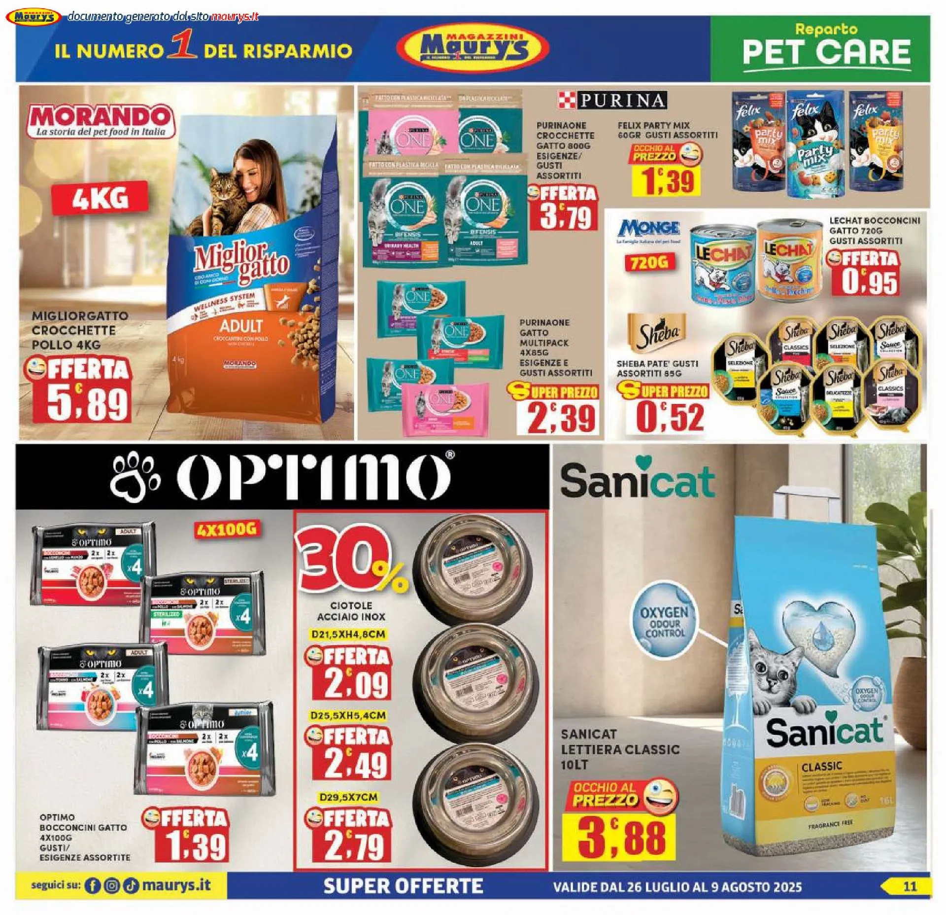 Maury's Volantino da 25 luglio a 9 agosto di 2025 - Pagina del volantino 11