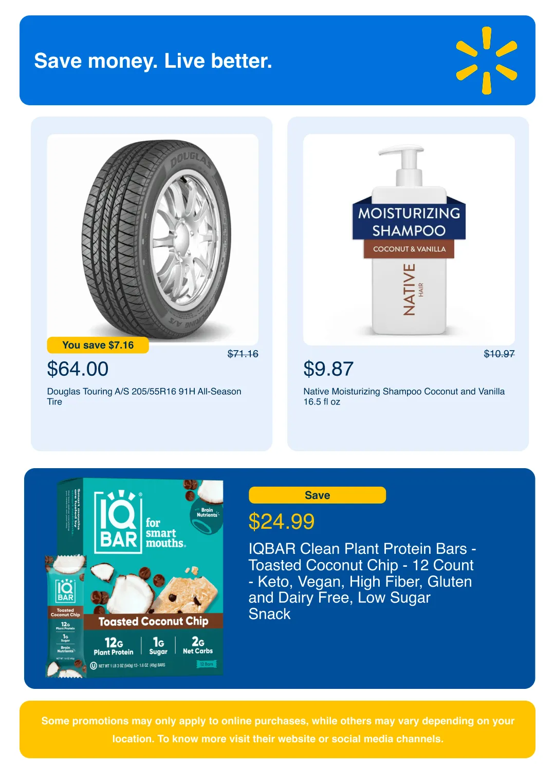 Weekly promotion Walmart Sales spanning from April 1 to April 20 2026 - Page 11 for Catalogue 365