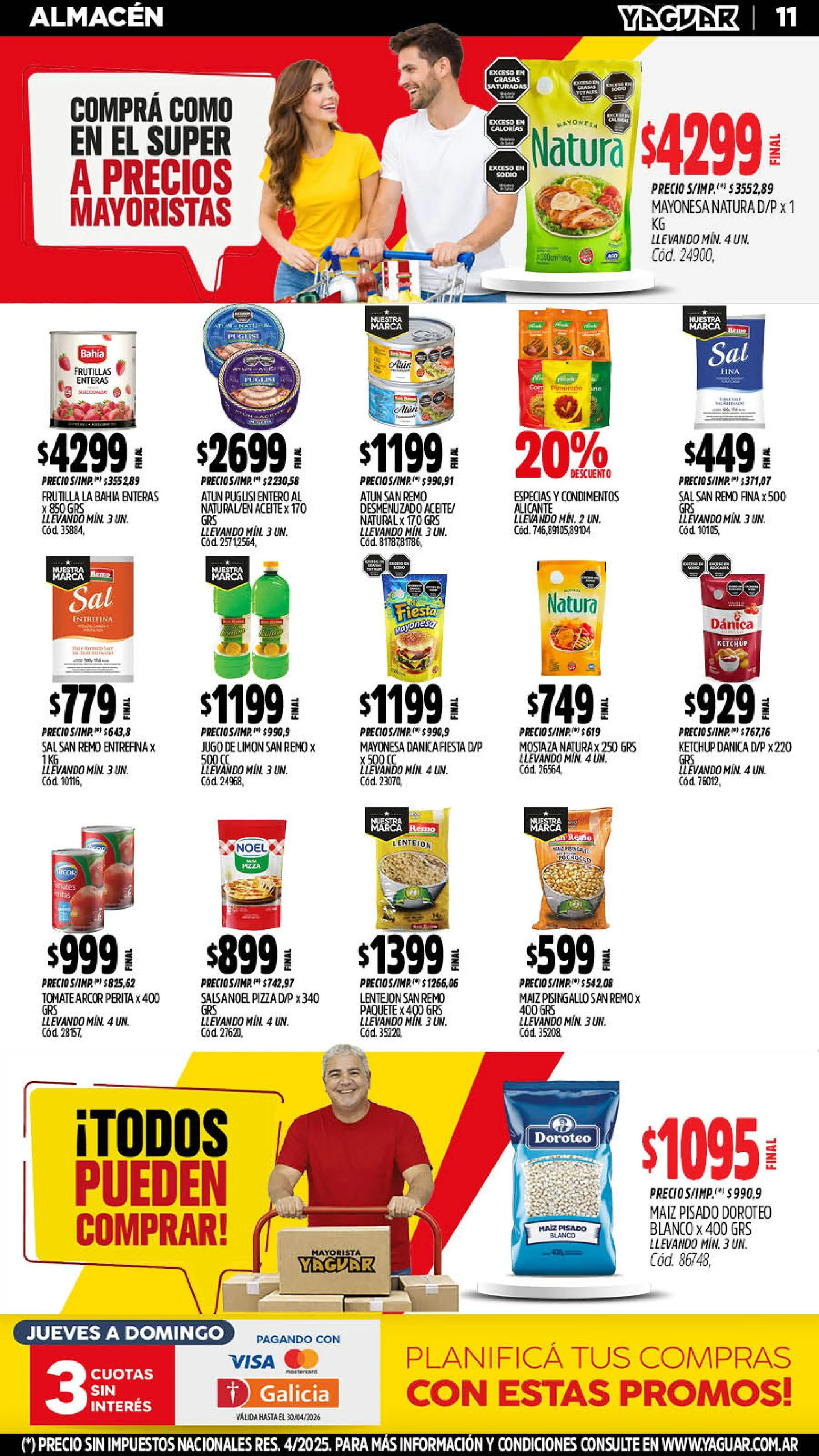 Ofertas de Yaguar Ofertas 11 de mayo al 17 de mayo 2026 - Página 11 del catálogo