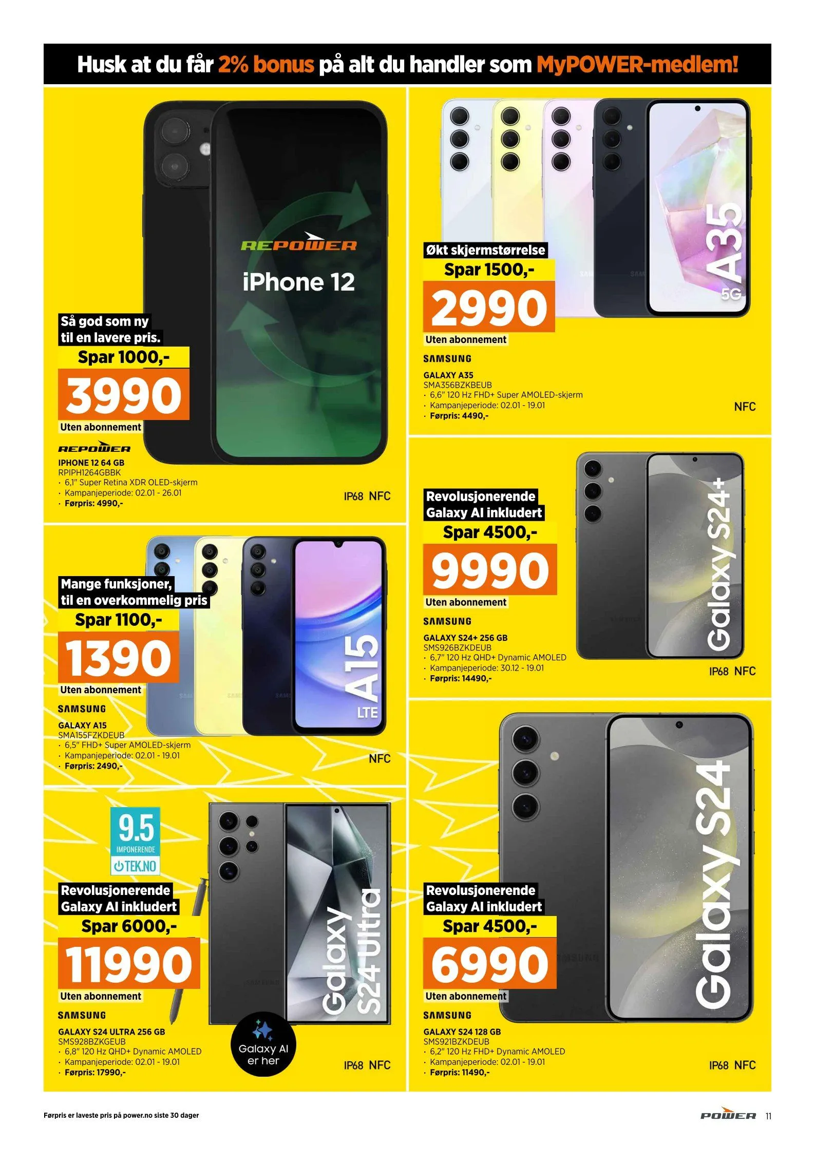 Power Tilbud fra 7. januar til 18. januar 2025 - kundeavisside 11