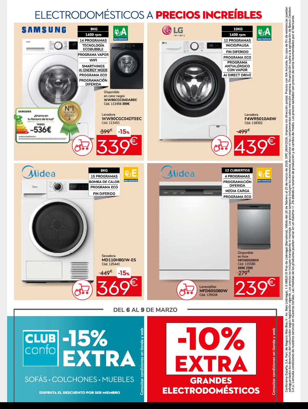 Catálogo de Conforama Ofertas 26 de febrero al 25 de marzo 2026 - Página 11