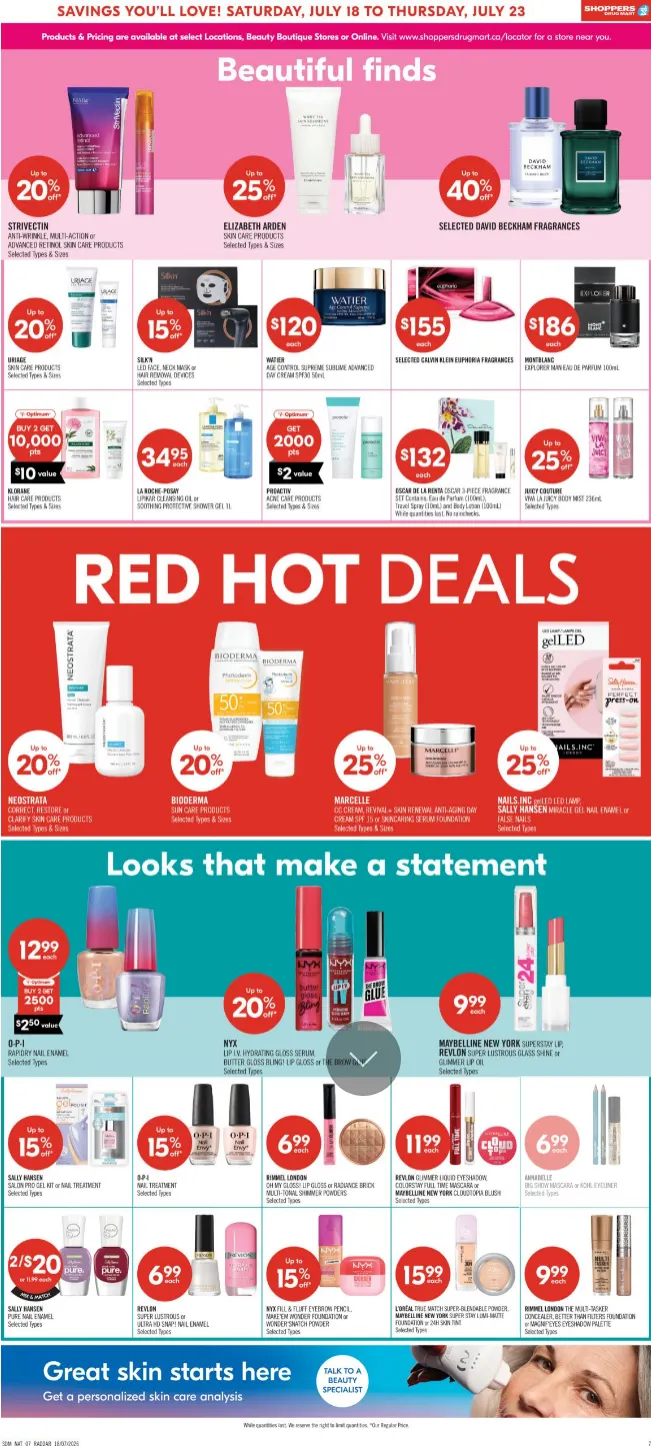 Shoppers Drug Mart Sales from July 18 to July 23 2026 - flyer page 11