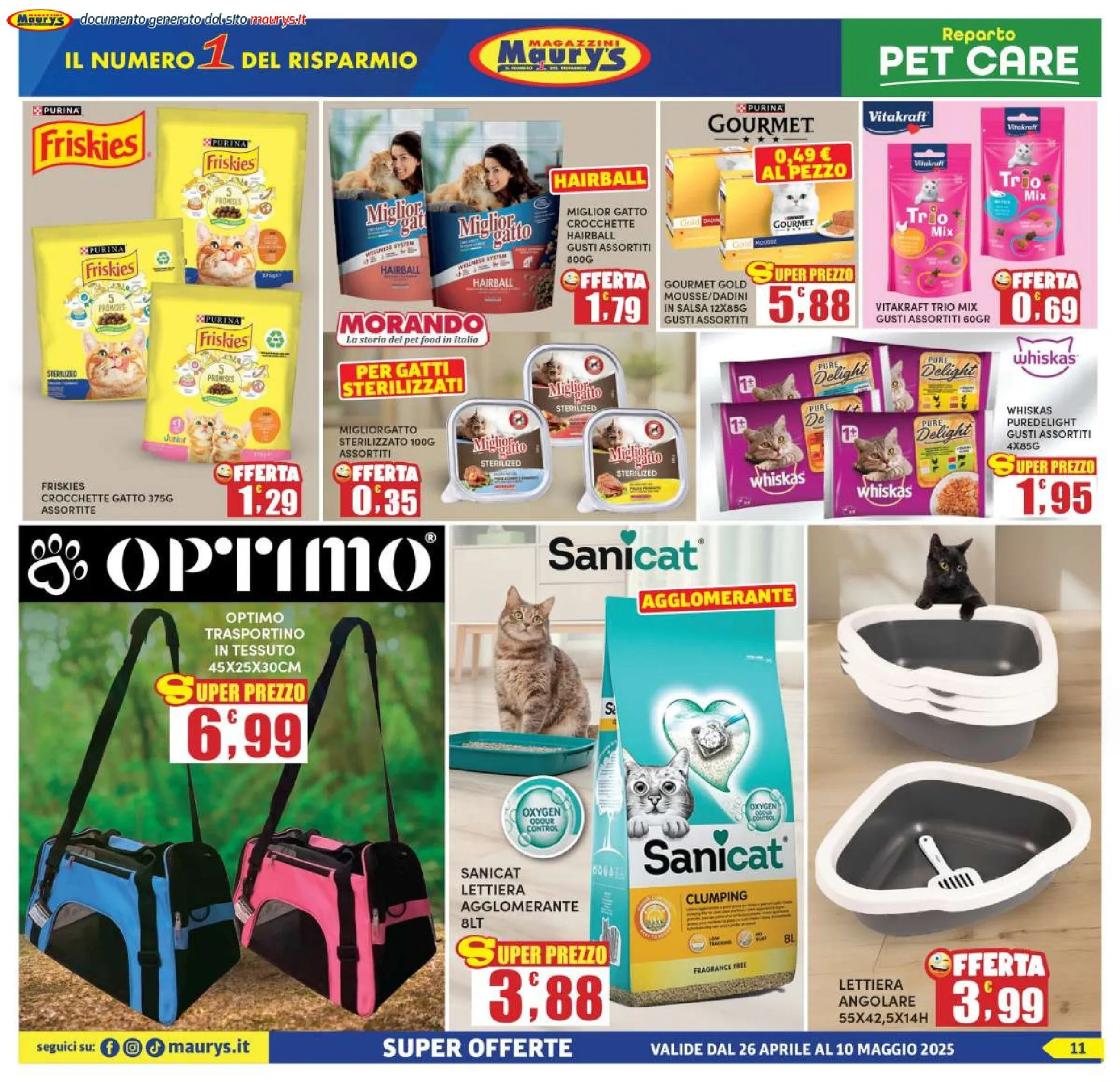 Volantini Maury's da 26 aprile a 11 maggio di 2025 - Pagina del volantino 11