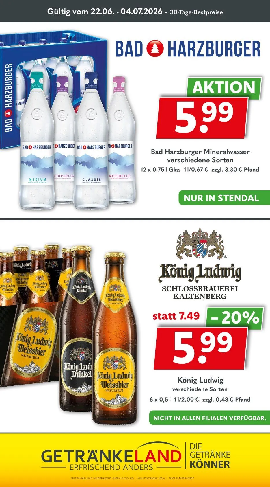 Getränkeland Angebote von 22. Juni bis 4. Juli 2026 - Prospekt seite 11
