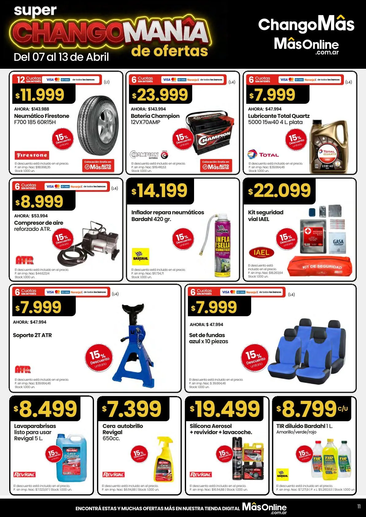 Ofertas de Changomas  Ofertas 7 de abril al 13 de abril 2026 - Página 11 del catálogo