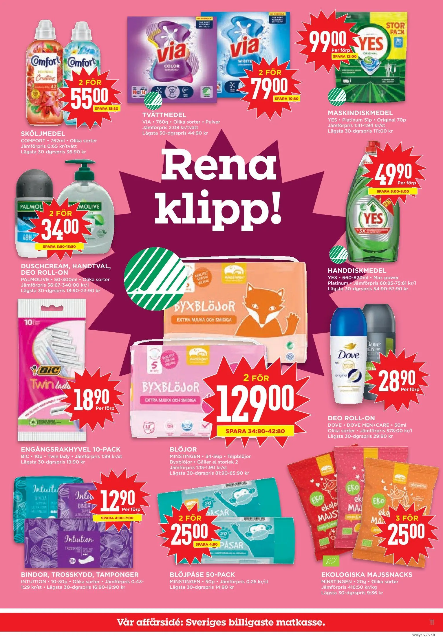 Willys erbjudanden från 22 juni till 28 juni 2026 - Reklamblad sidor 11