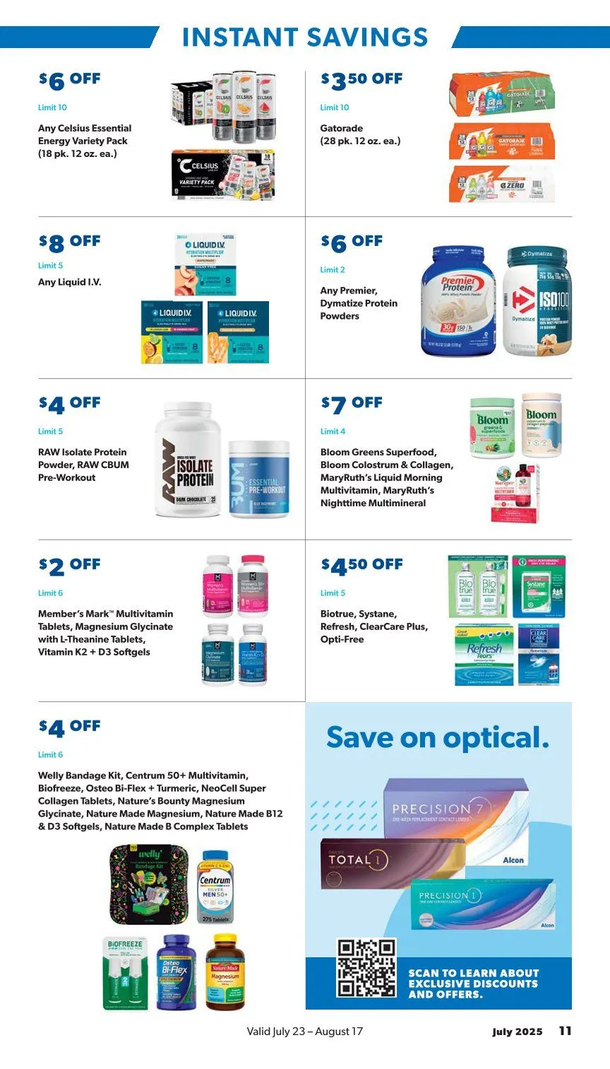 Weekly ad Sam's Club Sales from July 23 to August 17 2025 - Page 11